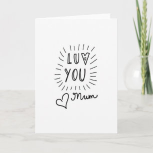Carte Maman Radiant d'Amour
