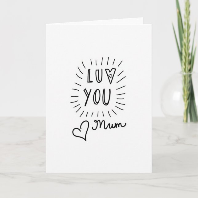 Carte Maman Radiant d'Amour (Devant)