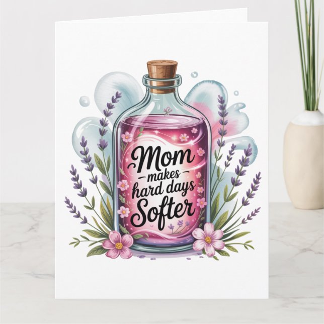 Carte Maman rend les jours difficiles plus doux (Devant)