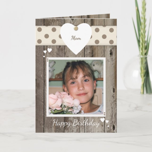 Carte Maman Russe Photo d'anniversaire (Devant)