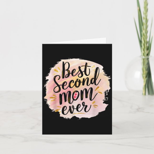 Carte Maman seconde maman de tous les temps fête des mèr (Devant)