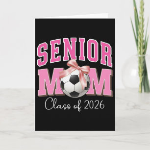 Carte Maman senior Cl de 2026 Soccer Design rose