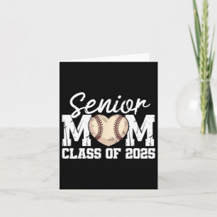 Carte Maman senior de baseball Cl de promotion 2025 Dipl