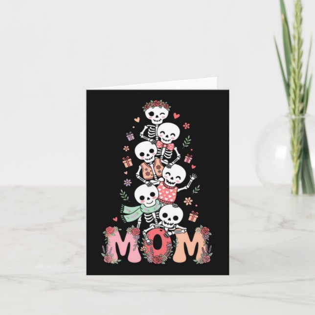 Carte Maman squelette drôle Fête des Mères (Devant)