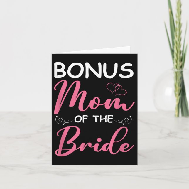 Carte Maman Supplémentaire De La Mariée Belle-Mère De La (Devant)