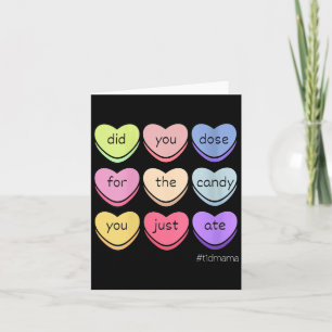 Carte Maman T1d féminine Saint Valentin Cœur Bonbon Type