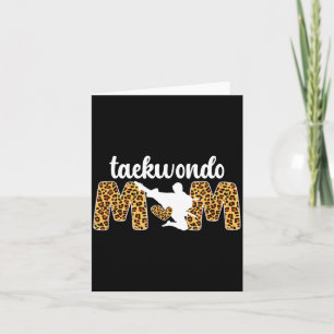 Carte Maman Taekwondo Léopard Taekwondo Maman Taekwondo