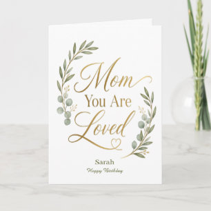 Carte Maman Tu Es Aimée Anniversaire