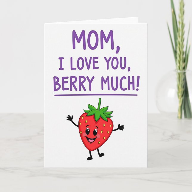 Carte Maman Violette Je T'Aime (Devant)