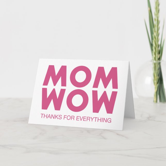 Carte Maman, Wow ! (Devant)