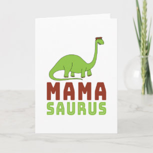 Carte Mamasaurus Dinosaur Brontosaurus Fête des mères