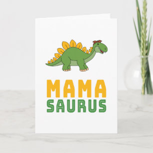 Carte Mamasaurus Dinosaur Stegosaurus Fête des mères