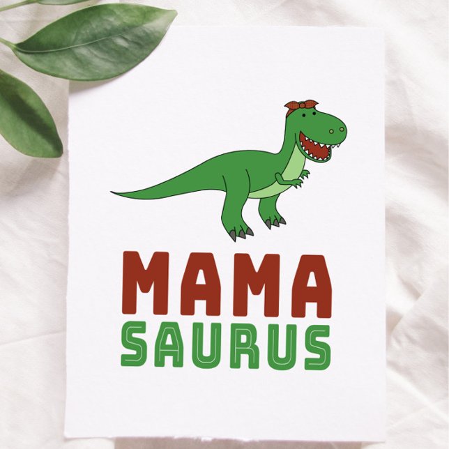 Carte Mamasaurus Dinosaur Tyrannosaurus Rex Fête des mèr (Créateur téléchargé)