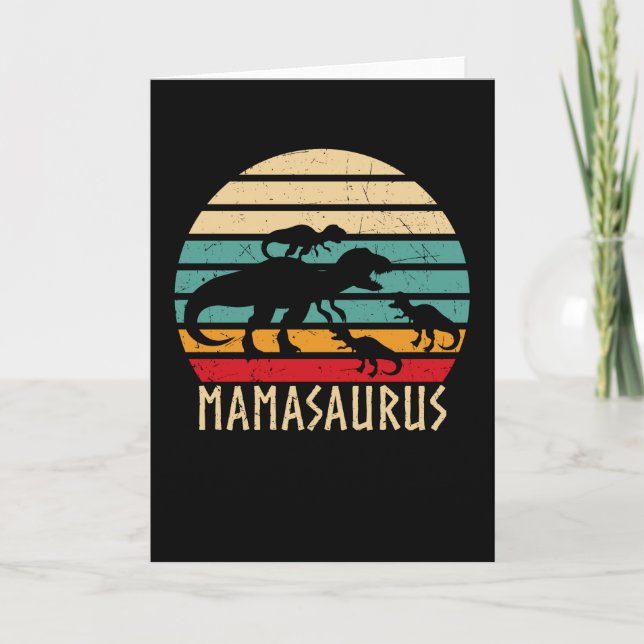 Carte Mamasaurus Funny Mothers Day Dinosaur Maman (Devant)