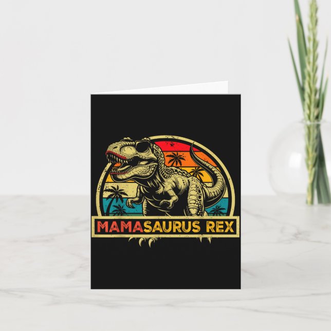 Carte Mamasaurus Rex Trex Dinosaur Mama Saurus Rex Famil (Devant)