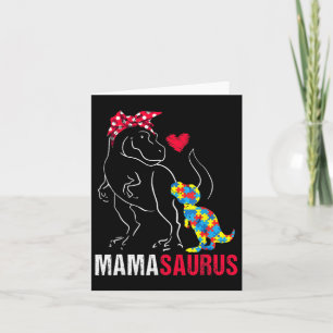 Carte Mamasaurus T Rex Dinosaur Mama Saurus Autisme Awar
