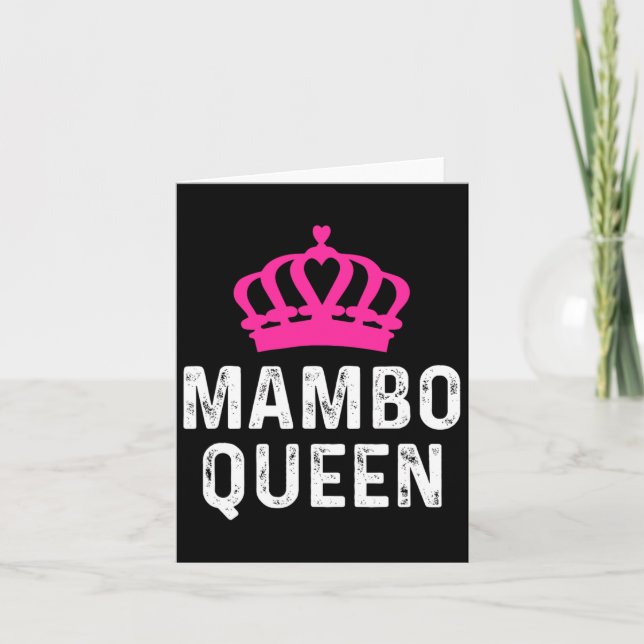 Carte Mambo Queen - Mambo Dancer Danser Cadeau Pour Ball (Devant)
