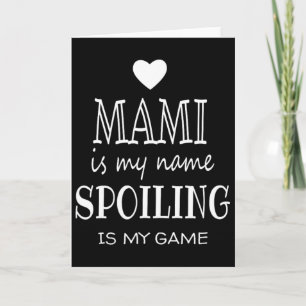 Carte Mami est mon nom T-shirt drôle Mami Cadeaux pour g