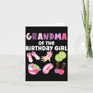 Carte Mamie de la fille qui fête son anniversaire Spa Th