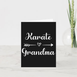 Carte Mamie Karaté Nana Karaté Amoureuse de Sport Fête d