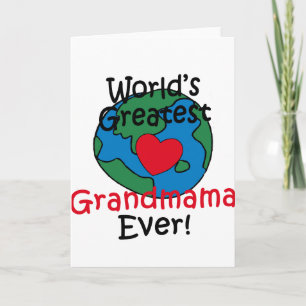 Carte Mamie la plus grande du monde cœur