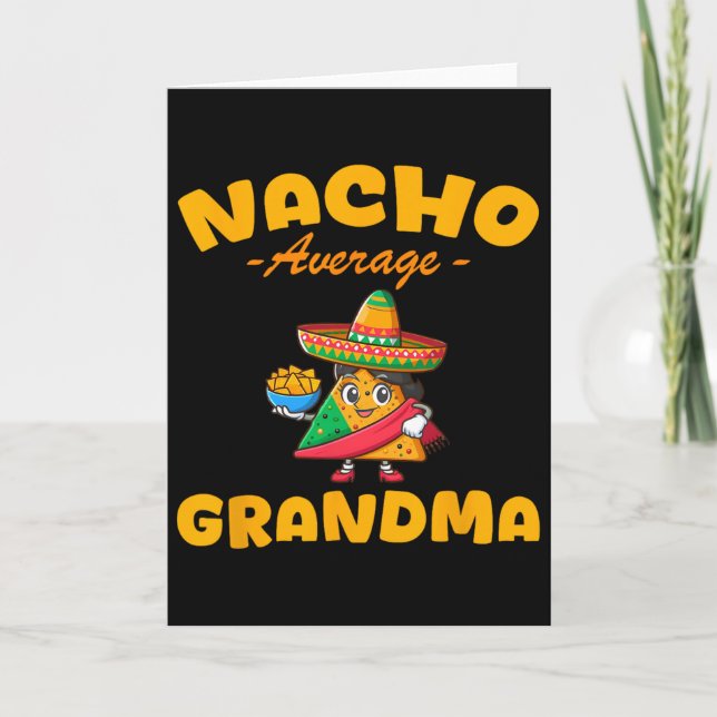 Carte Mamie moyenne nacho Cinco De Mayo Mexicain apparie (Devant)