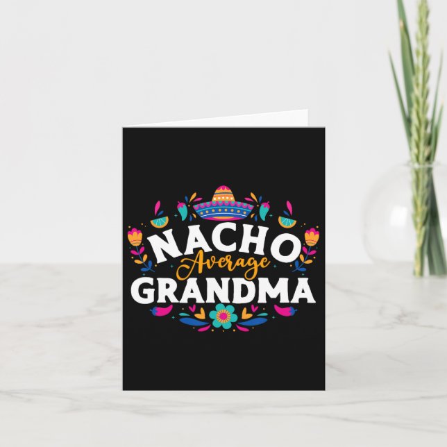 Carte Mamie pas moyenne Cinco De Mayo Mexicain Matchi (Devant)
