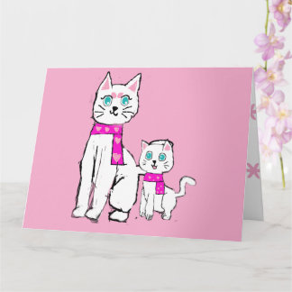 Carte Mamma kitty et Lily fête des mères