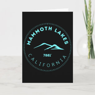 Carte Mammoth Lakes Californie Ville de montagne - Élevé