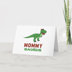 Carte Mammysaure Dinosaure T-Rex Dino Maman Fête des Mèr