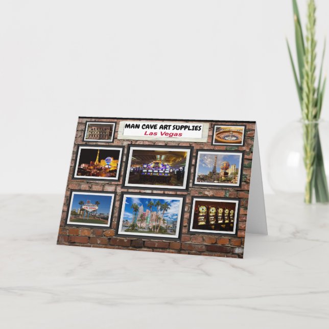Carte Man Cave Art Las Vegas. (Devant)