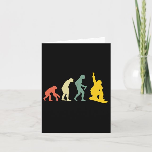 Carte Man Evolution Snowboardeur (Devant)