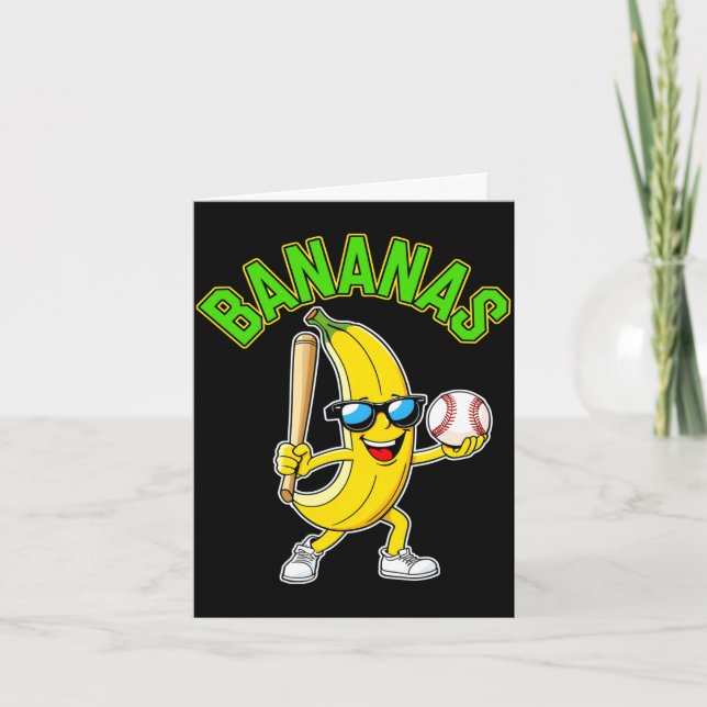 Carte Manche longue banane drôle  (Devant)