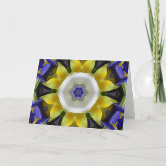 Carte Mandala de fleur de Sun