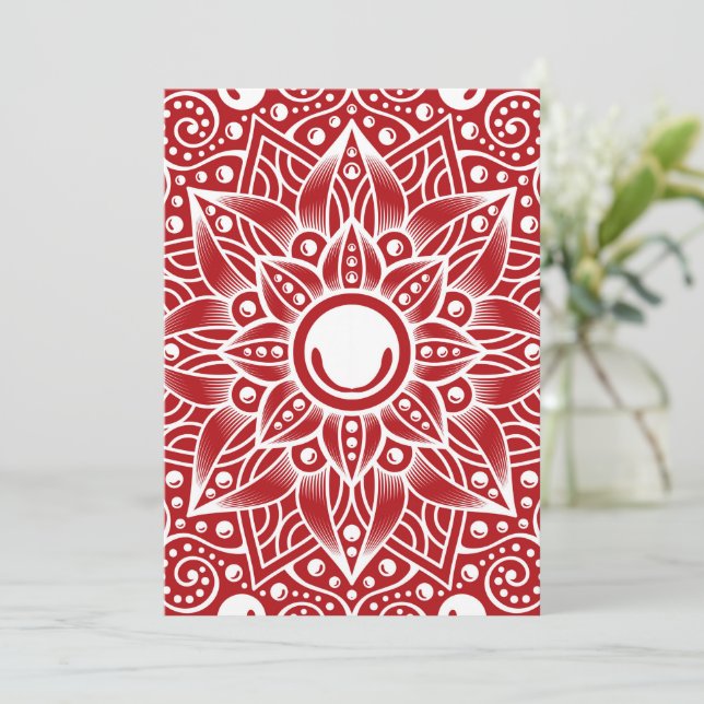 Carte Mandala de luxe 15 (Debout devant)