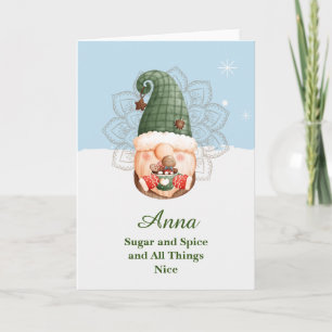 Carte Mandala Gnome sucre et épices