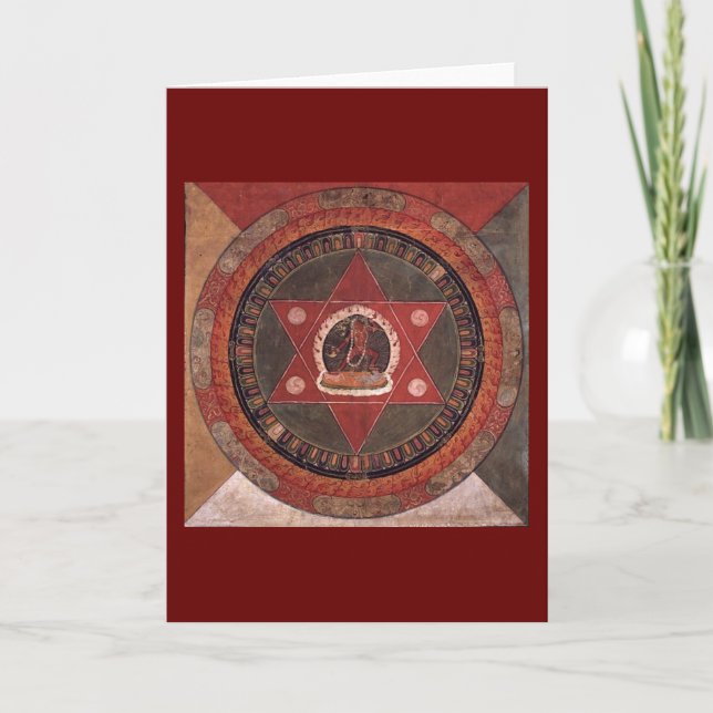 Carte Mandala tibétain (Devant)