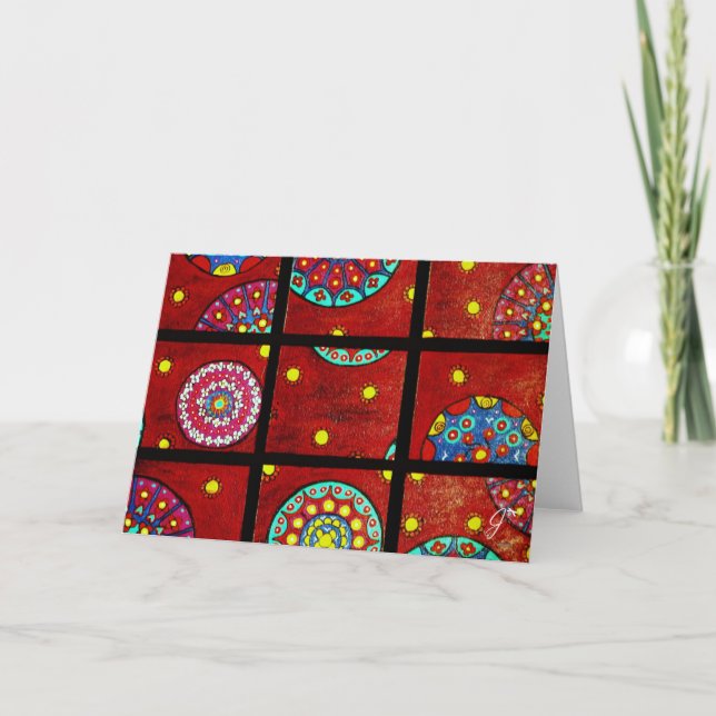 Carte Mandalas en mouvement (Devant)