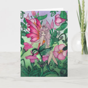 Carte "Mandy" fairy blank greeting card