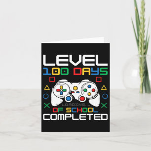 Carte Manette de jeu niveau 100 Jours d'école terminés
