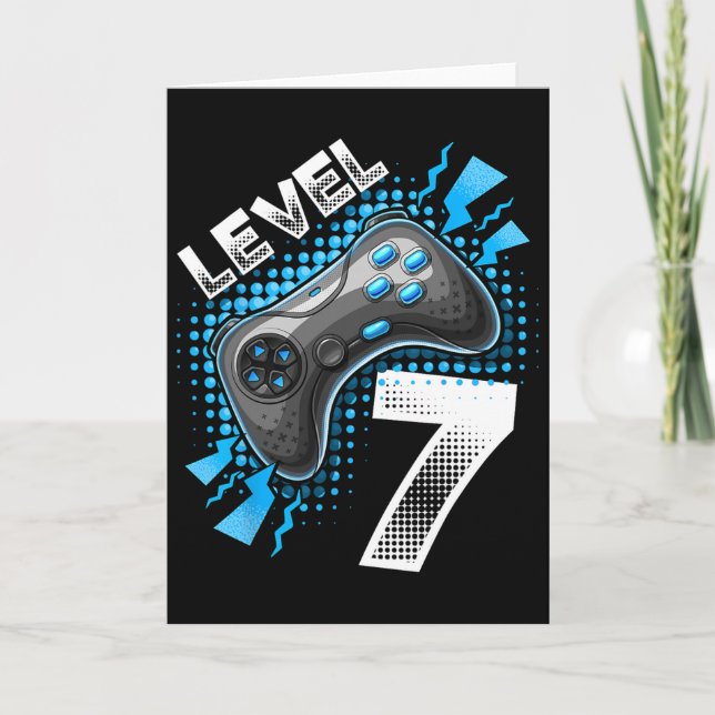 Carte Manette de jeu vidéo niveau 7 7e anniversaire Game (Devant)