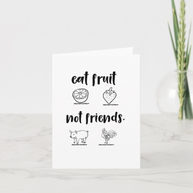 Carte Mange Fruit Pas Amis (Devant)
