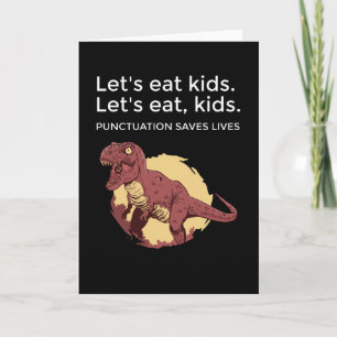 Carte Mangeons Ponctuation Enfants Sauve des vies amusan