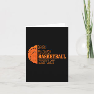 Carte Manger. Dormir. Ballon de basket. Recommencer. Jou