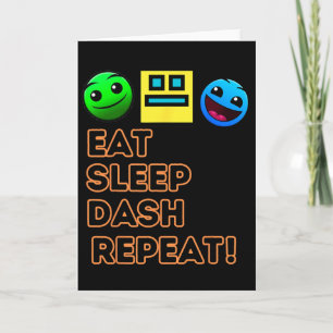 Carte Manger Dormir Dash Répéter Jeu Vidéo Géométrie Vid