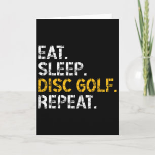 Carte Manger Dormir Disc Golf Répéter Joueur de Disc Gol