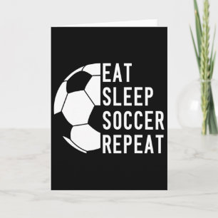Carte Manger Dormir Football Répéter Footll