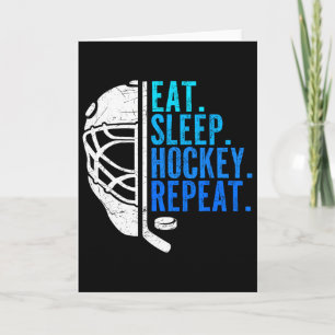 Carte Manger Dormir Hockey Répéter Drôles de garçons Jou