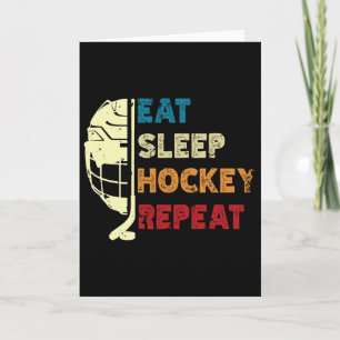 Carte Manger Dormir Hockey Répéter Enfants Adulte Hockey