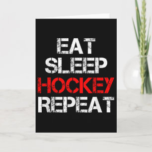 Carte Manger Dormir Hockey Répéter Patinoire Extérieur C